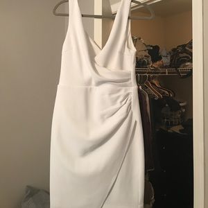 White Form-fitting dress
